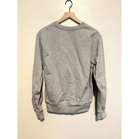 Helmut Lang Grey Monogram Crewneck Sweatshirt Unisex Women's Size M - Picture 3 of 6